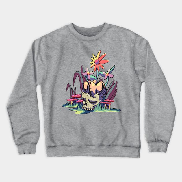 Egg on The Skull head Crewneck Sweatshirt by bonbon